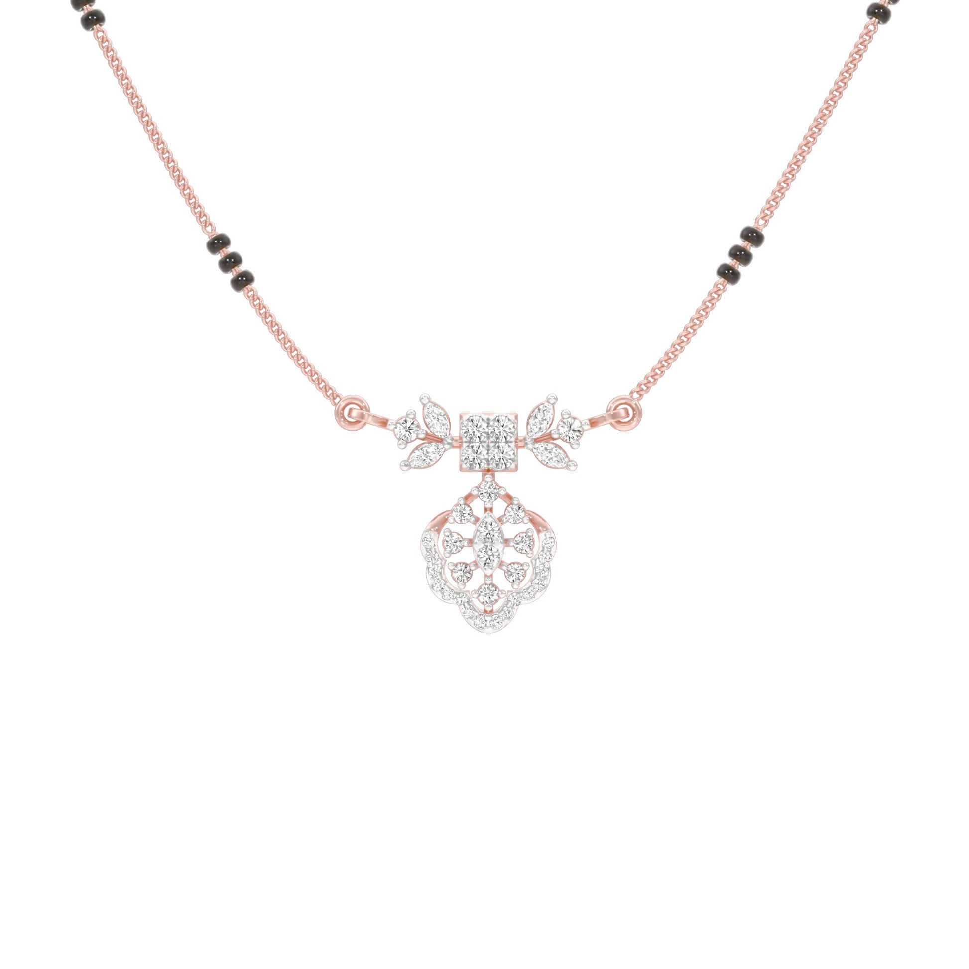 Sundari Diamond Mangalsutra 18 KT / Rose Gold