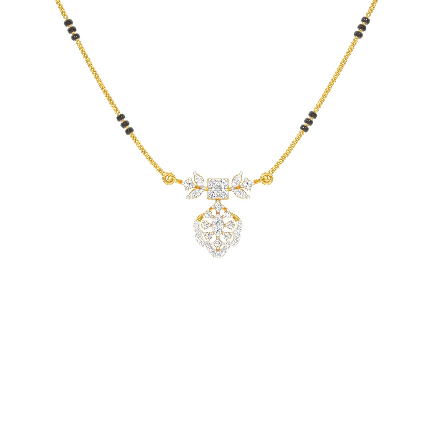 Sundari Diamond Mangalsutra 18 KT / Yellow Gold