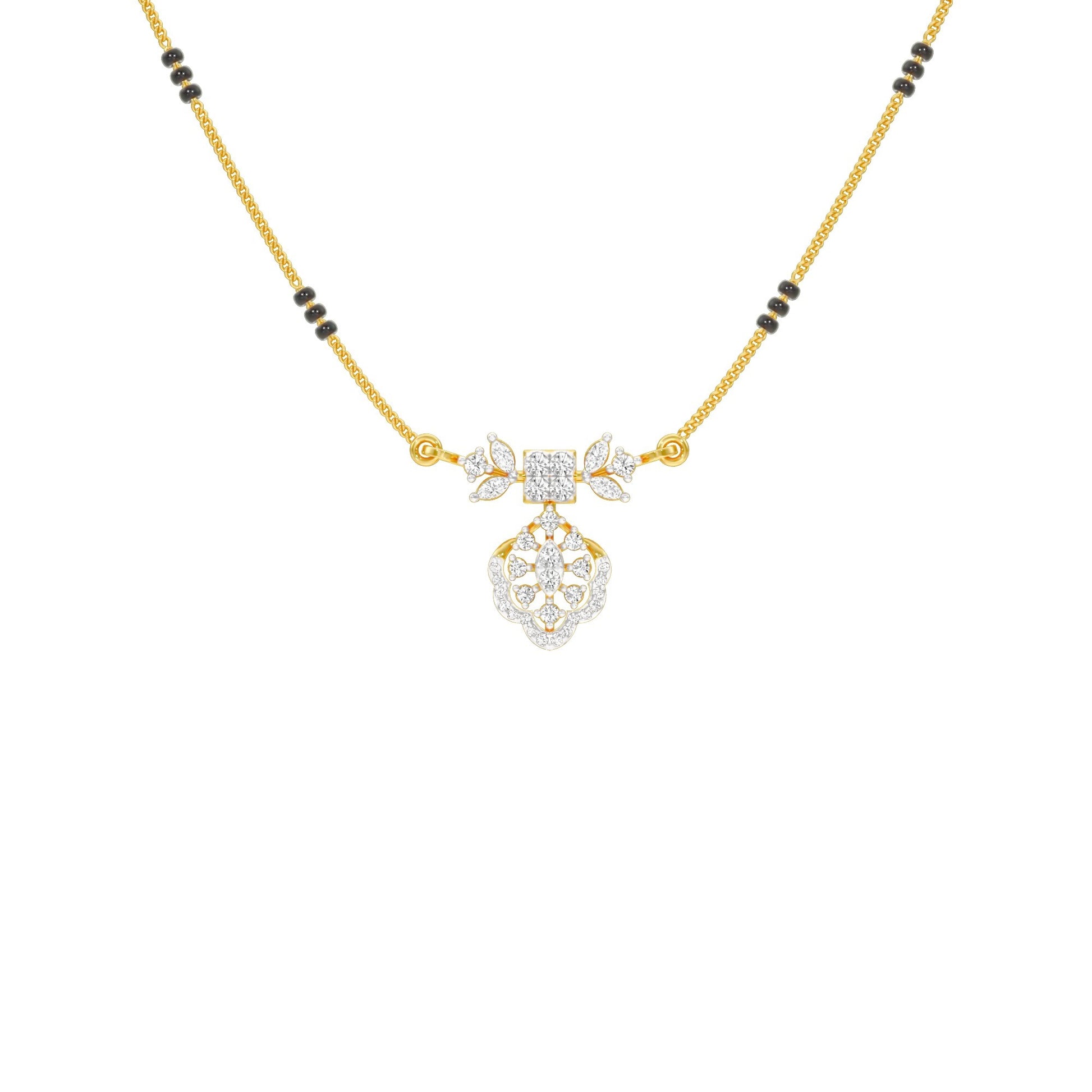 Sundari Diamond Mangalsutra 18 KT / Yellow Gold