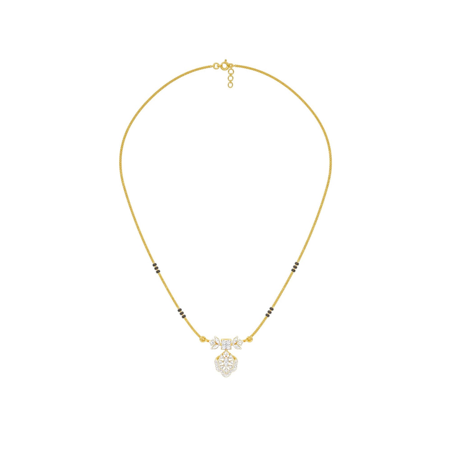 Sundari Diamond Mangalsutra 18 KT / Yellow Gold