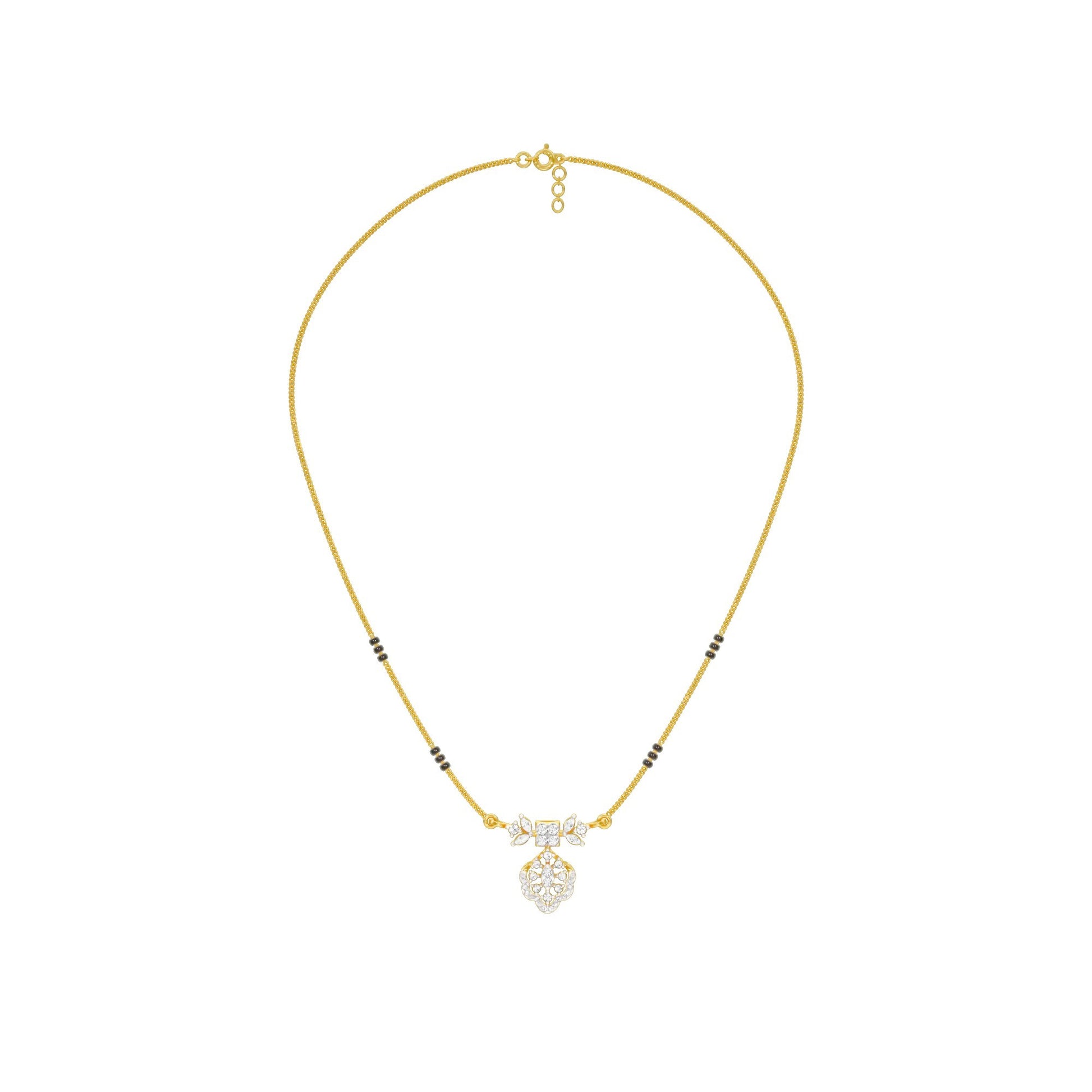 Sundari Diamond Mangalsutra 18 KT / Yellow Gold