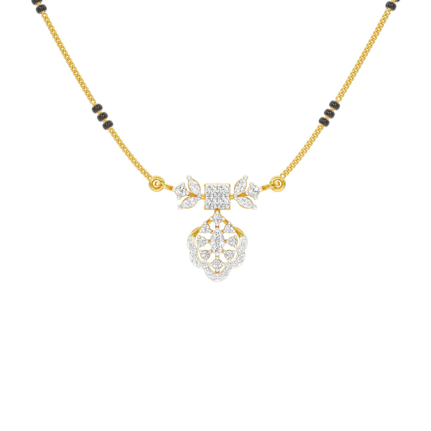 Sundari Diamond Mangalsutra 18 KT / Yellow Gold