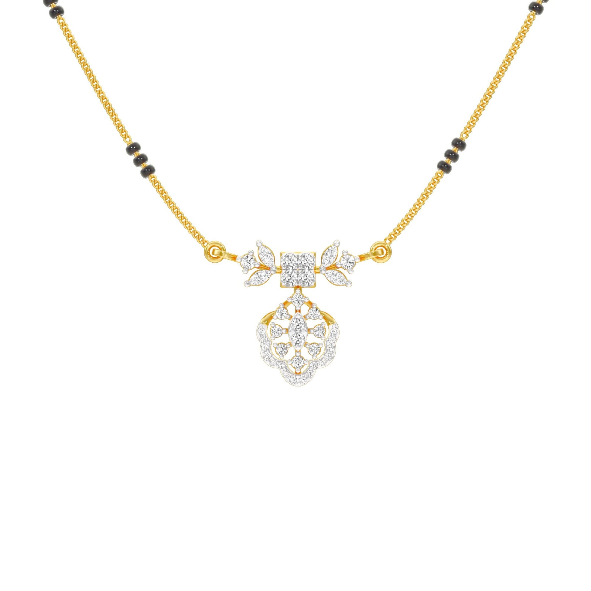 Sundari Diamond Mangalsutra 18 KT / Yellow Gold