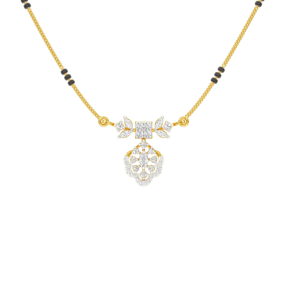 Sundari Diamond Mangalsutra 18 KT / Yellow Gold