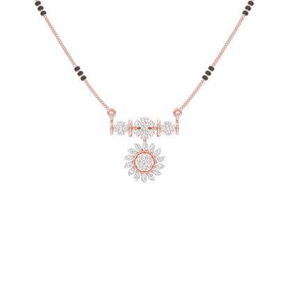 Pushpa Mandal Diamond Mangalsutra 18 KT / Rose Gold