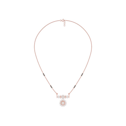 Pushpa Mandal Diamond Mangalsutra 18 KT / Rose Gold