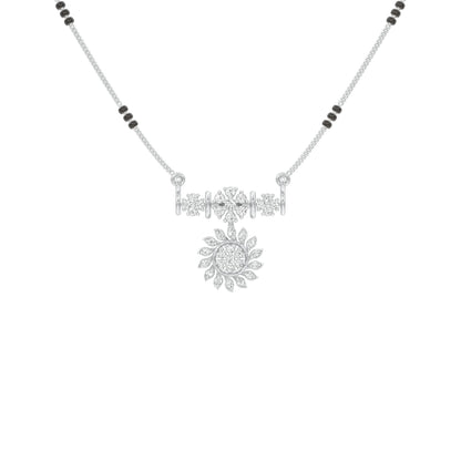 Pushpa Mandal Diamond Mangalsutra 18 KT / White Gold