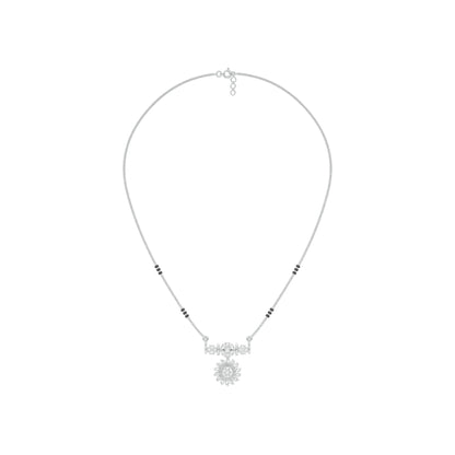 Pushpa Mandal Diamond Mangalsutra 18 KT / White Gold