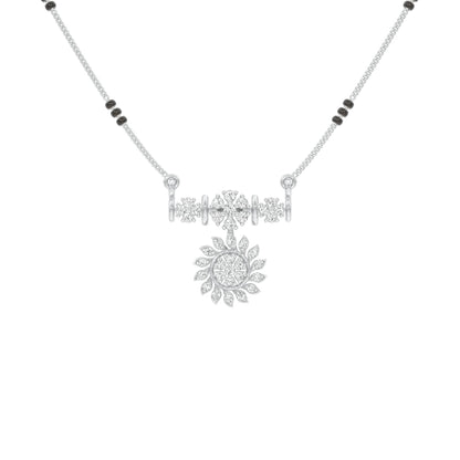 Pushpa Mandal Diamond Mangalsutra 18 KT / White Gold