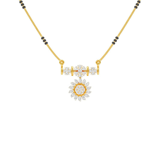 Pushpa Mandal Diamond Mangalsutra 18 KT / Yellow Gold