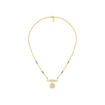 Pushpa Mandal Diamond Mangalsutra 18 KT / Yellow Gold