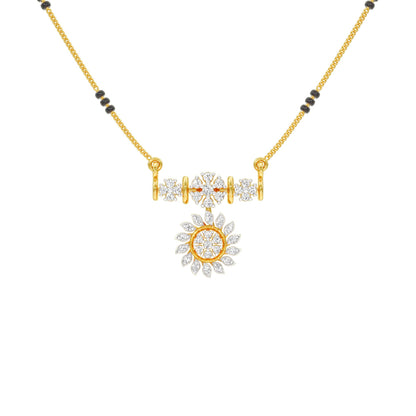 Pushpa Mandal Diamond Mangalsutra 18 KT / Yellow Gold