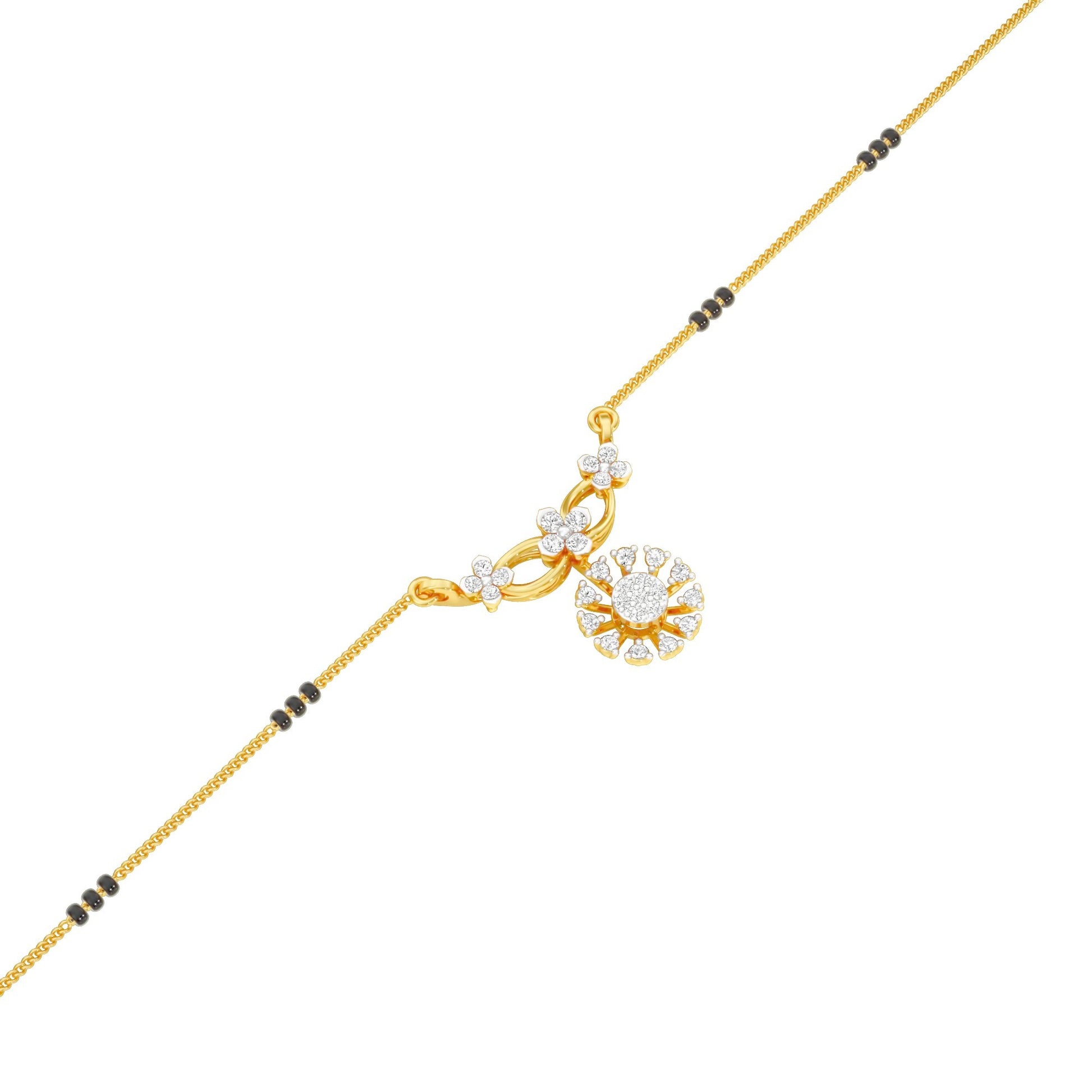 Tara Diamond Mangalsutra 18 KT / Yellow Gold