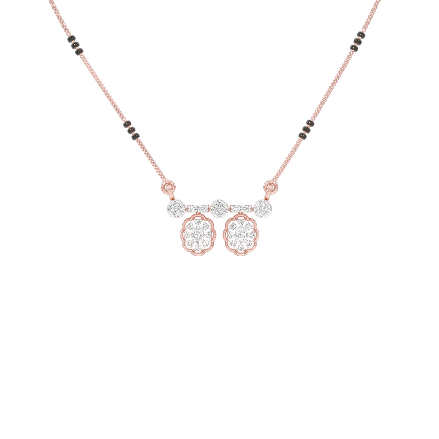 Dvita Diamond Mangalsutra 18 KT / Rose Gold