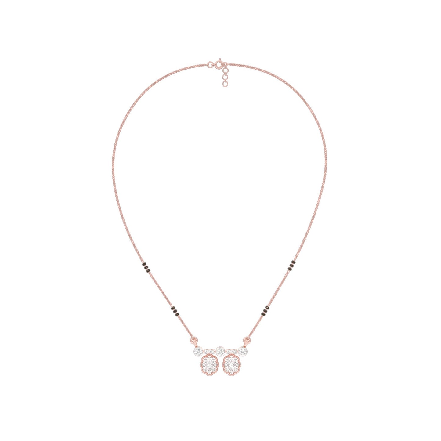 Dvita Diamond Mangalsutra 18 KT / Rose Gold