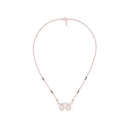 Dvita Diamond Mangalsutra 18 KT / Rose Gold