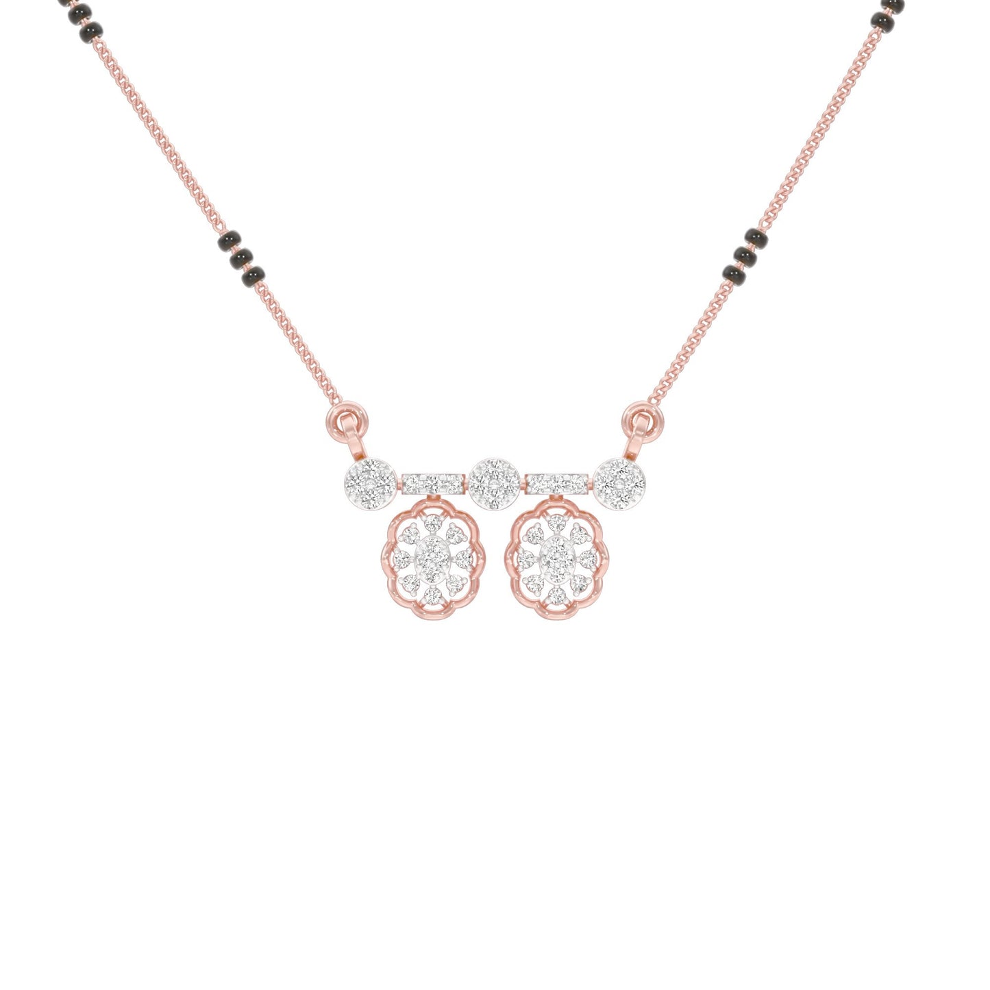 Dvita Diamond Mangalsutra 18 KT / Rose Gold