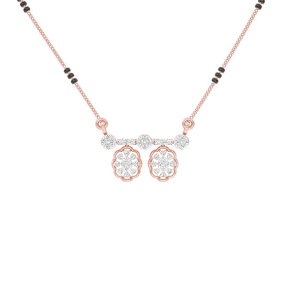 Dvita Diamond Mangalsutra 18 KT / Rose Gold