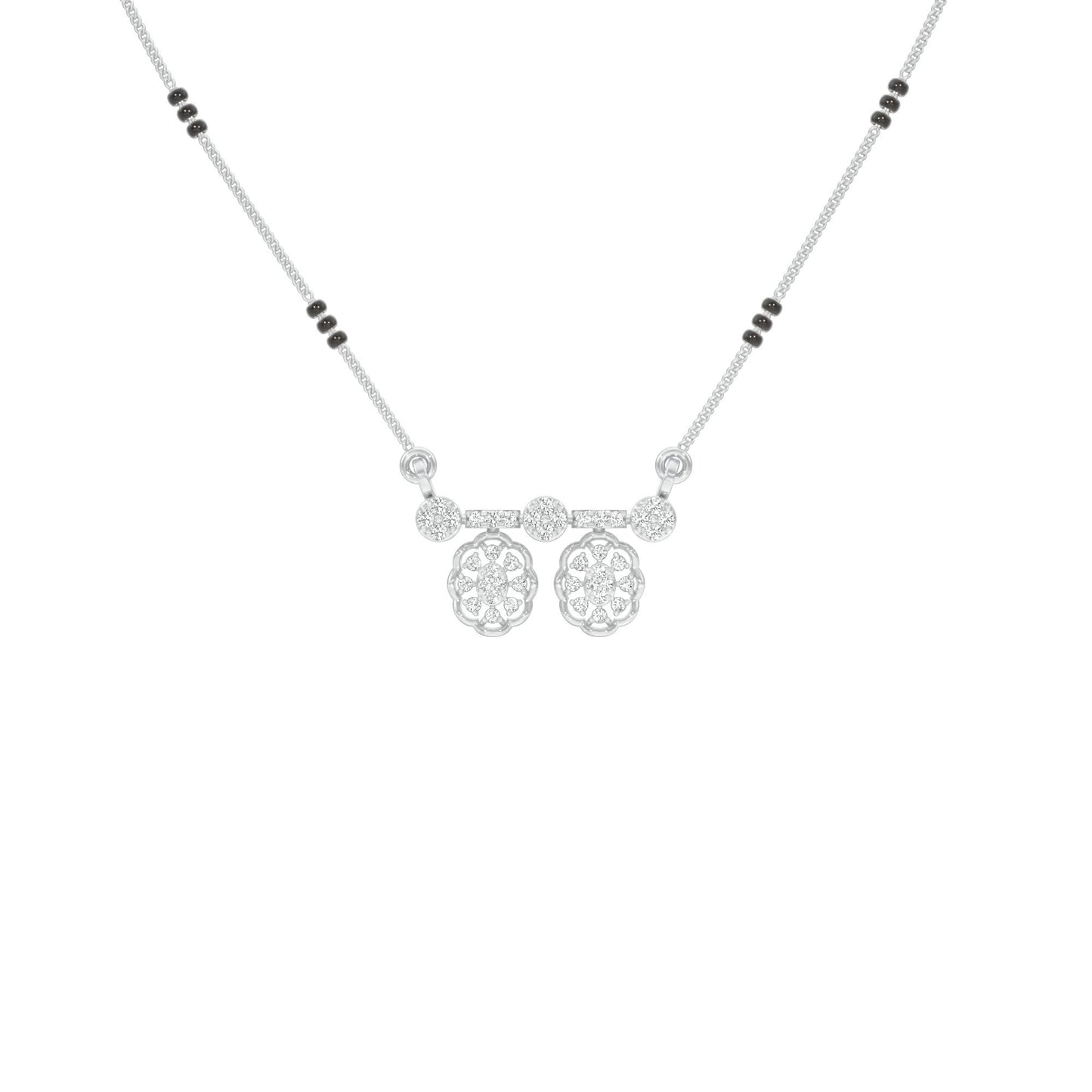 Dvita Diamond Mangalsutra 18 KT / White Gold