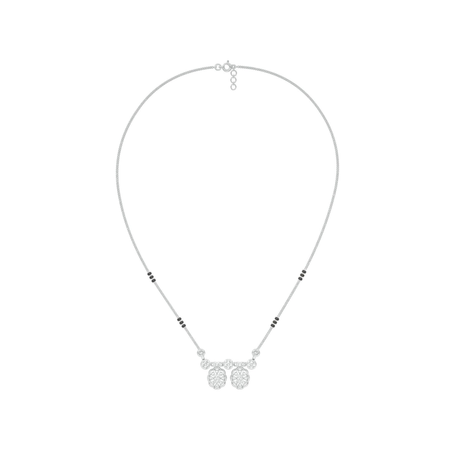 Dvita Diamond Mangalsutra 18 KT / White Gold