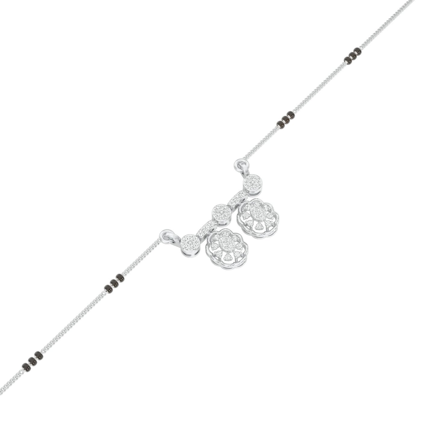 Dvita Diamond Mangalsutra 18 KT / White Gold