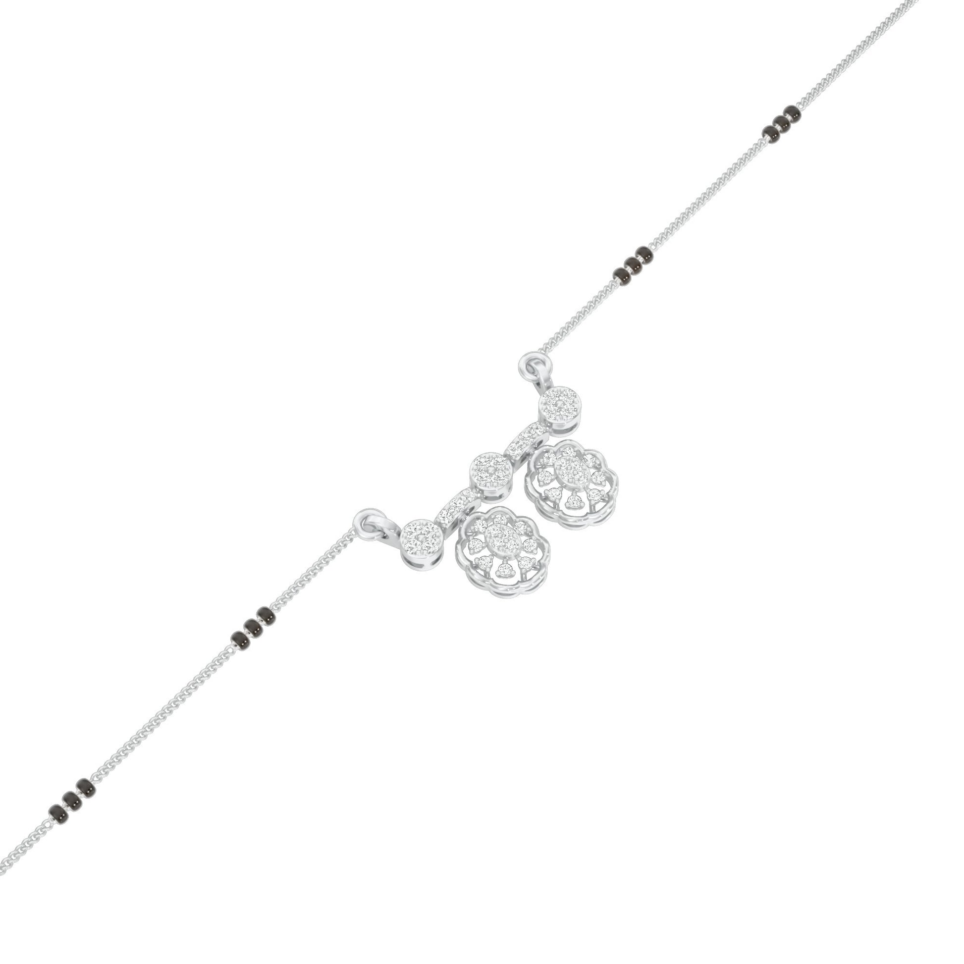 Dvita Diamond Mangalsutra 18 KT / White Gold