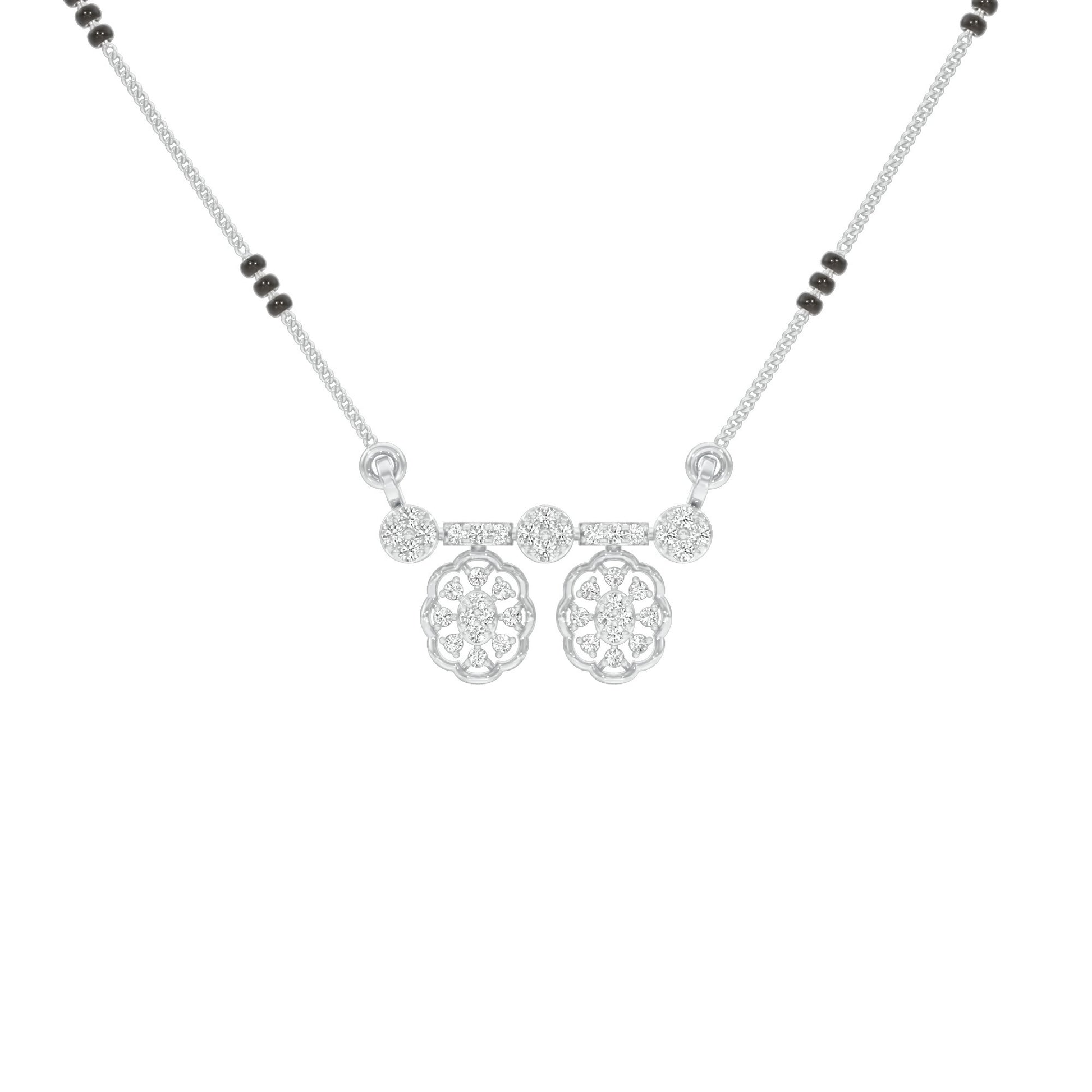 Dvita Diamond Mangalsutra 18 KT / White Gold