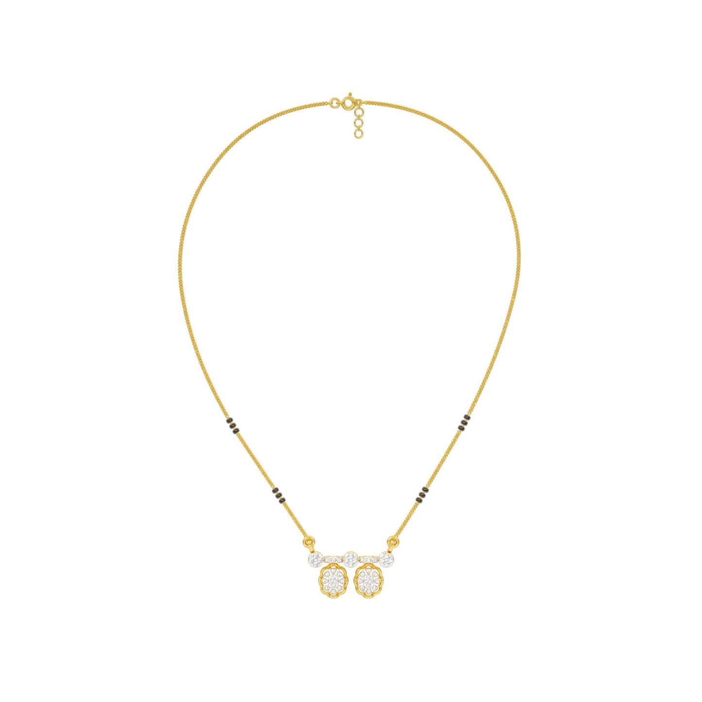 Dvita Diamond Mangalsutra 18 KT / Yellow Gold