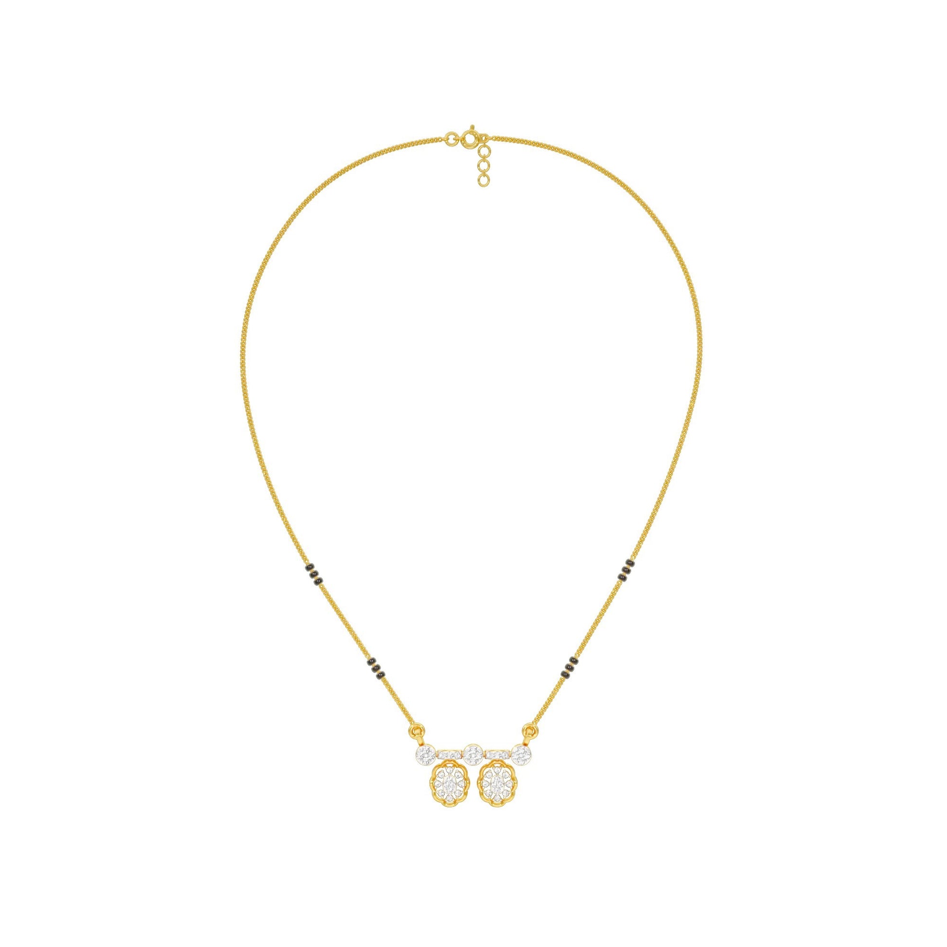Dvita Diamond Mangalsutra 18 KT / Yellow Gold