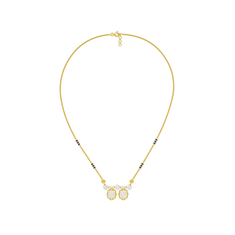 Dvita Diamond Mangalsutra 18 KT / Yellow Gold