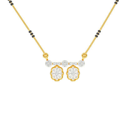 Dvita Diamond Mangalsutra 18 KT / Yellow Gold