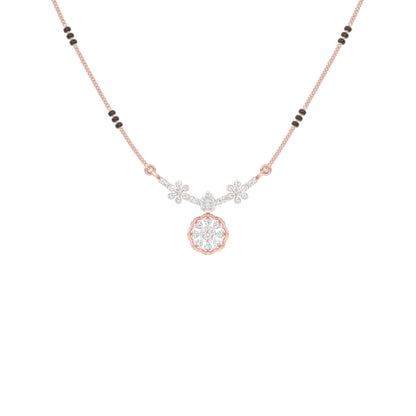 Saroj Spark Diamond Mangalsutra 18 KT / Rose Gold