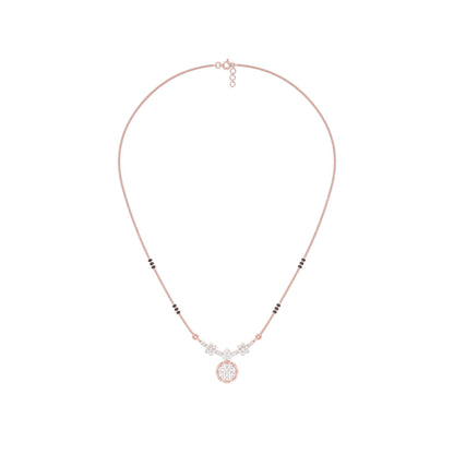 Saroj Spark Diamond Mangalsutra 18 KT / Rose Gold