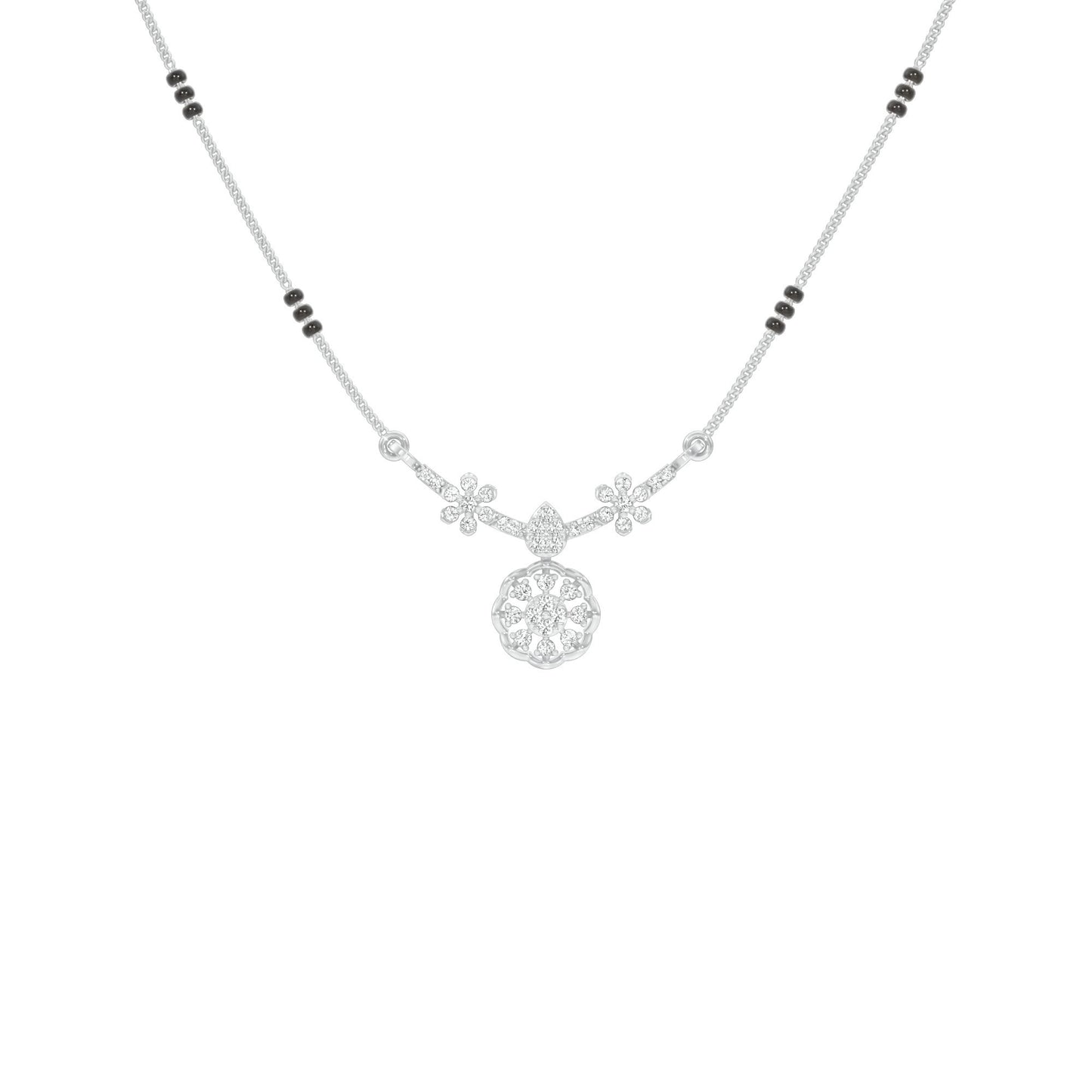 Saroj Spark Diamond Mangalsutra 18 KT / White Gold