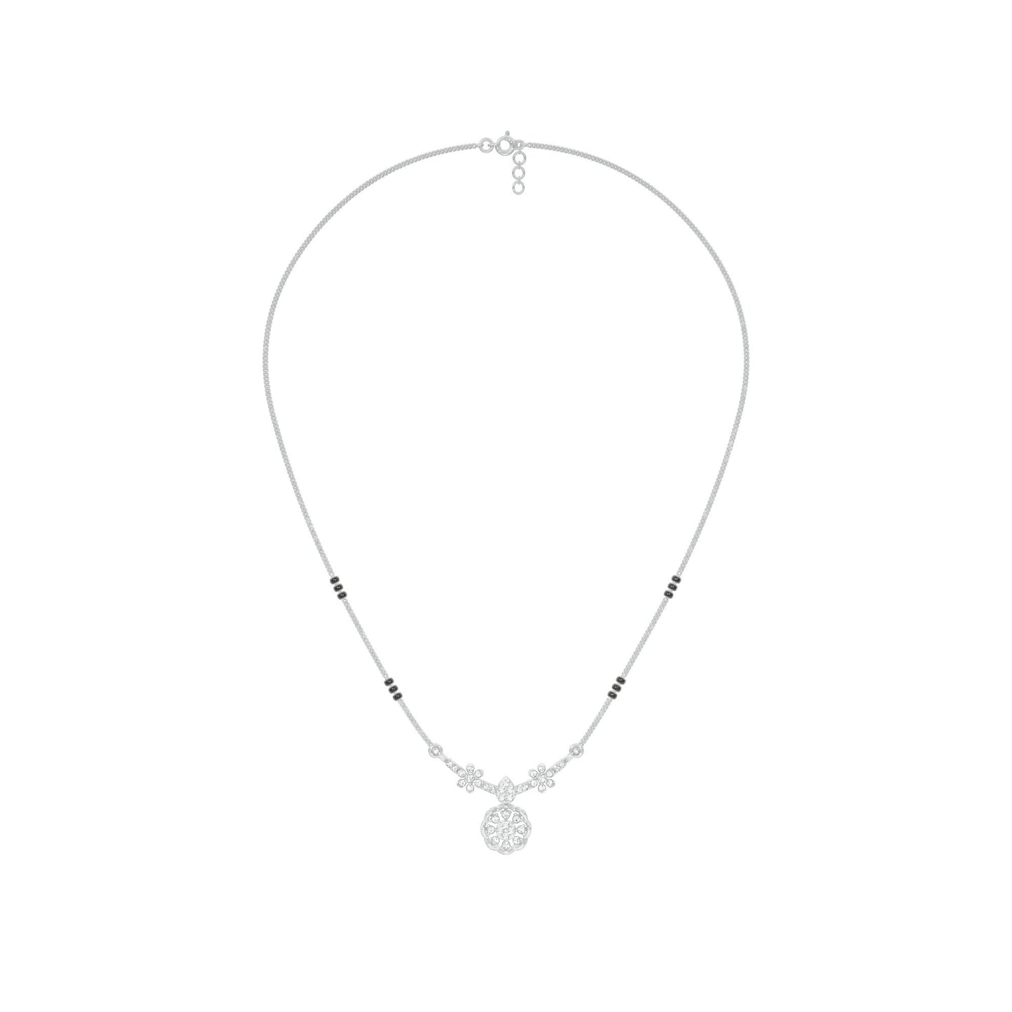 Saroj Spark Diamond Mangalsutra 18 KT / White Gold