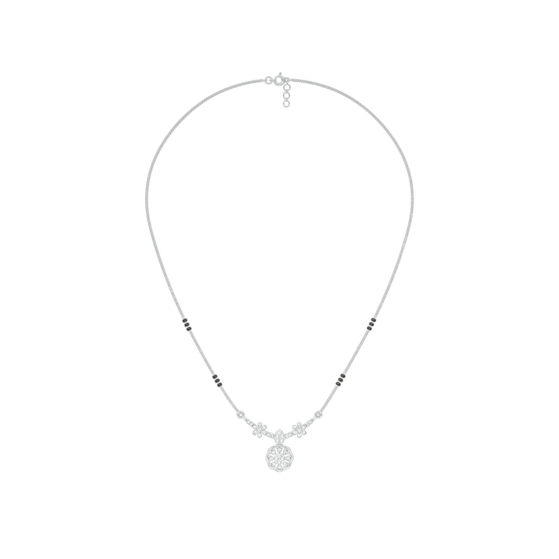 Saroj Spark Diamond Mangalsutra 18 KT / White Gold