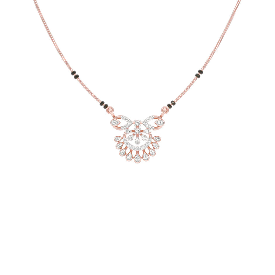 Bhavya Diamond Mangalsutra 18 KT / Rose Gold
