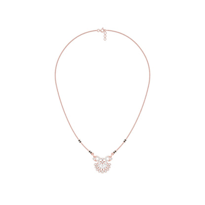 Bhavya Diamond Mangalsutra 18 KT / Rose Gold