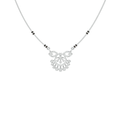 Bhavya Diamond Mangalsutra 18 KT / White Gold