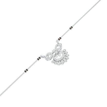 Bhavya Diamond Mangalsutra 18 KT / White Gold