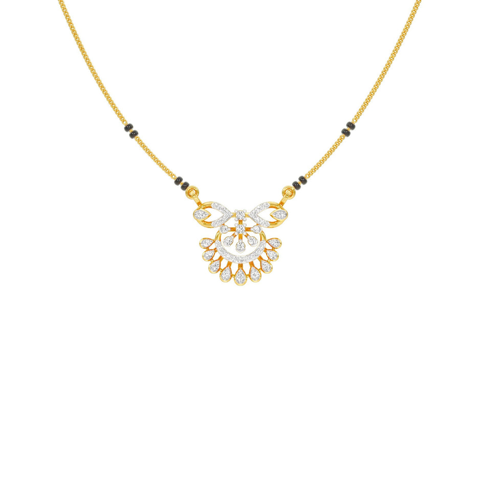 Bhavya Diamond Mangalsutra 18 KT / Yellow Gold