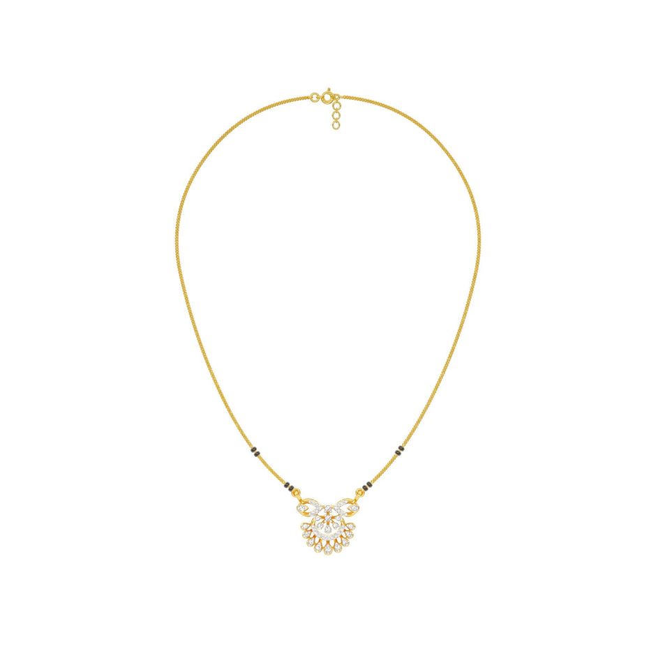 Bhavya Diamond Mangalsutra 18 KT / Yellow Gold