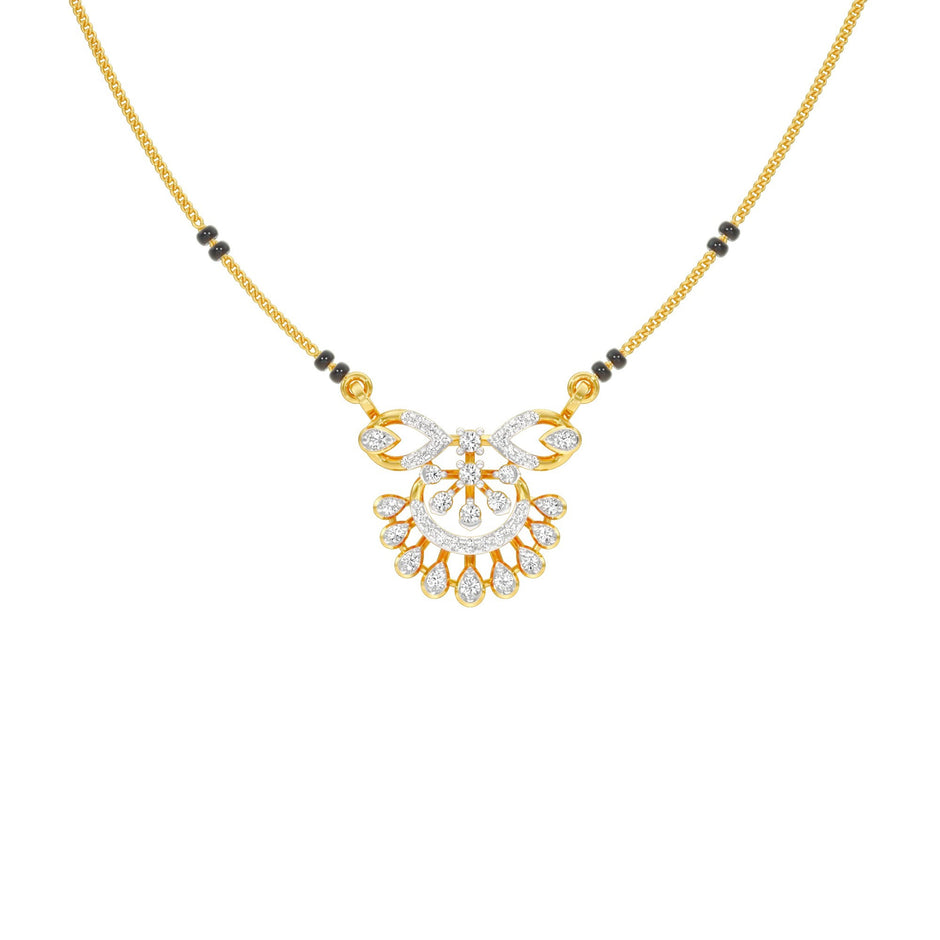 Bhavya Diamond Mangalsutra 18 KT / Yellow Gold