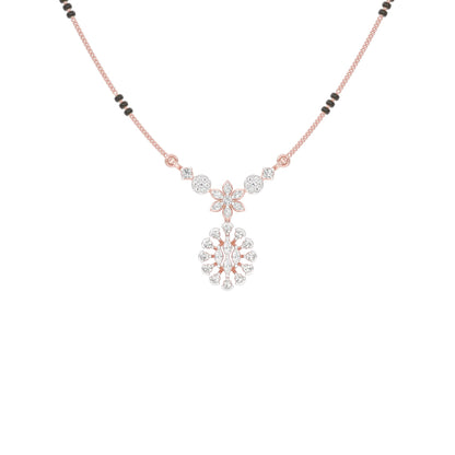 Dhrishti Diamond Mangalsutra 18 KT / Rose Gold