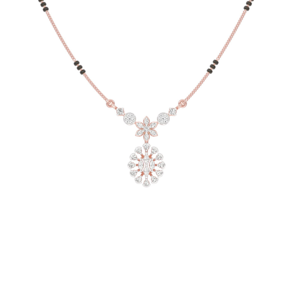 Dhrishti Diamond Mangalsutra 18 KT / Rose Gold