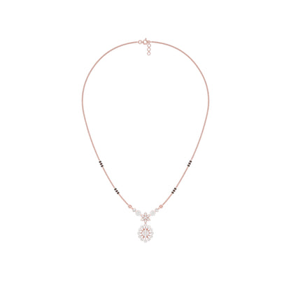Dhrishti Diamond Mangalsutra 18 KT / Rose Gold