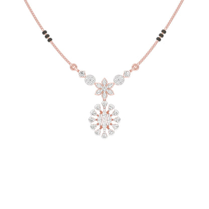 Dhrishti Diamond Mangalsutra 18 KT / Rose Gold