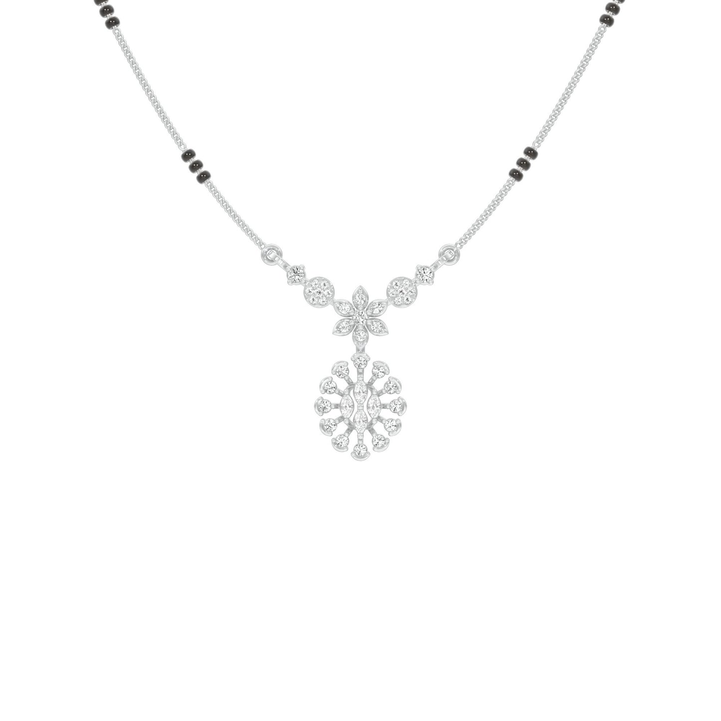 Dhrishti Diamond Mangalsutra 18 KT / White Gold