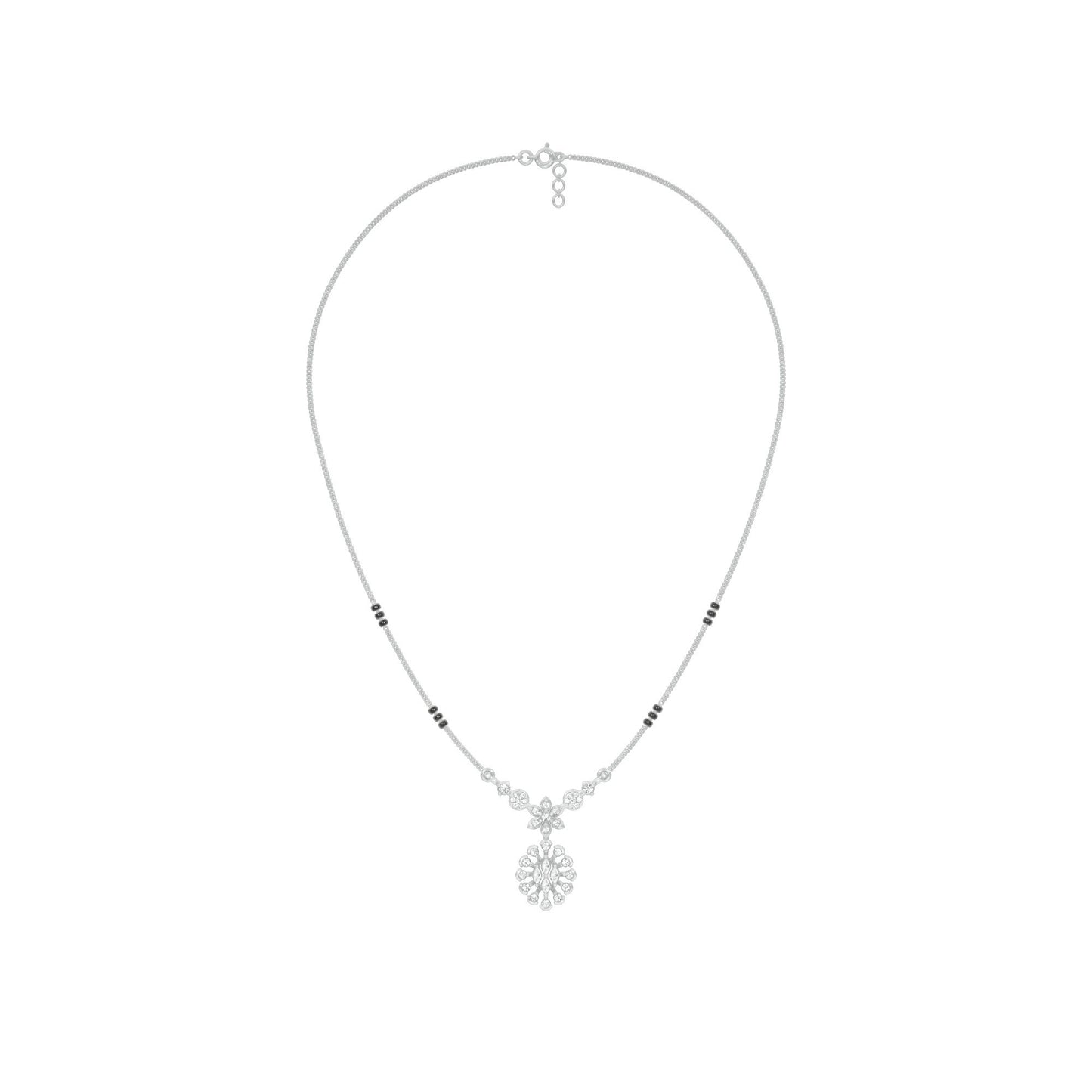 Dhrishti Diamond Mangalsutra 18 KT / White Gold