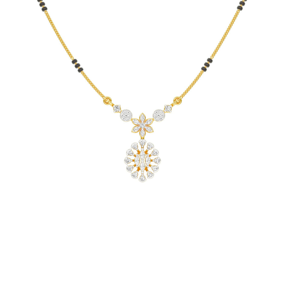 Dhrishti Diamond Mangalsutra 18 KT / Yellow Gold